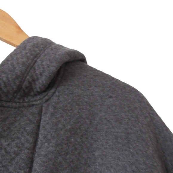 Lunya Restore Double Faced Pullover Medium Dark Gray Hoodie Boxy Pima Cotton - Picture 4 of 11